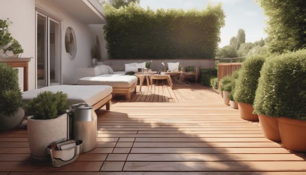 Obtenez une terrasse impeccable avec un temps d’action javel adapté